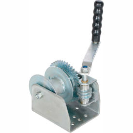 Wall Mounted Hand Winch - Single-Line Drum - 1500 Lb. Capacity