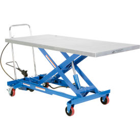 Pneumatic-Hydraulic Mobile Scissor Lift Table 1000 Lb. Cap.