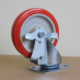 5" Polyurethane Swivel Caster with Brake for Carts