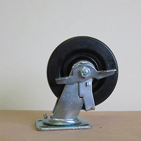 6" Phenolic Swivel Caster with Brake for Little Giant Carts