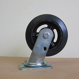 8" Mold-on Rubber Swivel Caster for Little Giant Carts