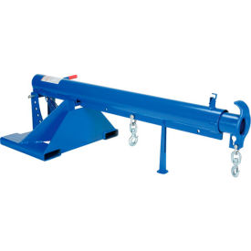 Adjustable Pivoting Forklift Jib Boom Crane, 30" Centers, 6000 Lbs. Capacity