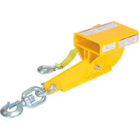4000 Lbs. Capacity, Auto-Tension Swivel Hook Single Fork Forklift Hook Attachment
