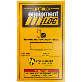 Replacement Log Book for Electric Narrow Aisle Forklift Log - Pack of 4