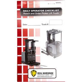 Replacement Checklist for Electric Narrow Aisle Forklift Checklist Caddy
