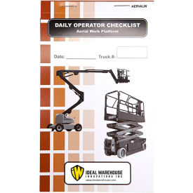 Replacement Checklist 70-1079-CP - Aerial Work Platform Checklist Caddy - Pack of 5