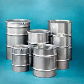 Stainless Steel Drum 30 Gallon Open Head with Lid