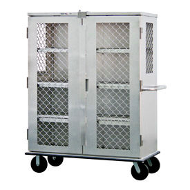 New Age 99814 Aluminum Amplimesh Security Cage Truck - 57-1/4 x 28-1/4 x 74-1/2