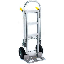 Spartan Jr. Aluminum 2-in-1 Hand Truck 220000 Pneumatic Wheels