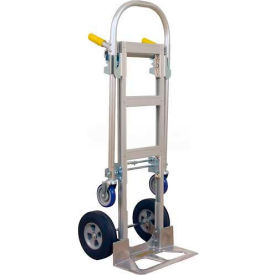 Spartan Jr. Aluminum 2-in-1 Hand Truck 219998 Rubber Wheels