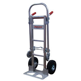 2-in-1 Convertible Hand Truck with Pneumatic Wheels