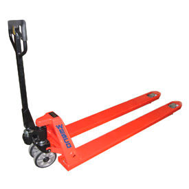 Manual Extra-Long Fork Pallet Jack, 4400 lb. Capacity, 27"W x 78"L Forks