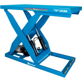 OPTIMUS Lift5K Power Scissor Lift Table 56x32 5000 Lb. Cap. Hand Control 115V