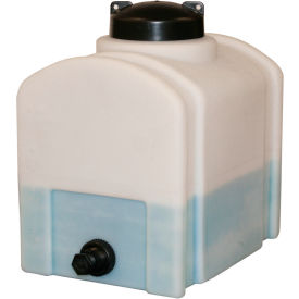 8 Gallon Plastic Storage Tank - Domed with Flat Bottom