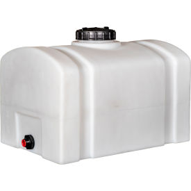 16 Gallon Plastic Storage Tank - Domed with Flat Bottom