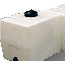 30 Gallon Plastic Storage Tank - Square End with Flat Bottom