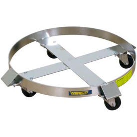Stainless Steel Drum Dolly 30 Gallon Zinc Rigs Hard Rubber