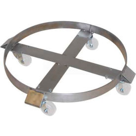 Stainless Steel Drum Dolly 85 Gal. Stainless Rigs Polypropylene