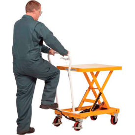Hydraulic Elevating Mobile Lift Table 550 Lb. Capacity