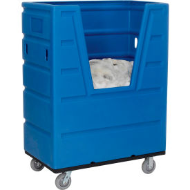 Hopper Front Plastic Bulk Truck, 43 Cu. Ft., Blue