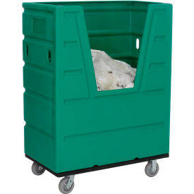 Hopper Front Plastic Bulk Truck, 43 Cu. Ft., Green