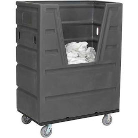 Hopper Front Plastic Bulk Truck, 43 Cu. Ft., Gray