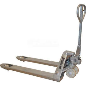 Galvanized Steel Manual Pallet Jack, 4400 lb. Capacity, 27"W x 48"L Forks