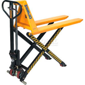 Telescoping Manual High-Lift Pallet Truck, 2200 lb. Capacity, 21"W x 44-1/2"L Forks