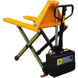 Telescoping Electric High-Lift Pallet Truck, 3000 lb. Capacity, 27"W x 45"L Forks
