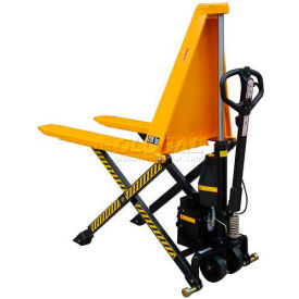 Non-Telescoping Electric High Lift Pallet Truck, 2200 lb. Capacity, 27"W x 45"L Forks