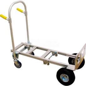 Spartan Jr. Aluminum 2-in-1 Hand Truck No-Flat Wheels