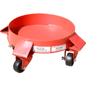 5 Gallon Solid Deck Drum Dolly Polyolefin Casters