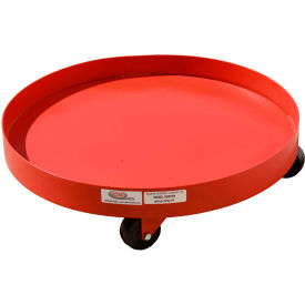 55 Gallon Solid Deck Drum Dolly Hard Rubber Casters