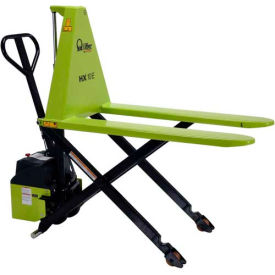 Battery Powered High-Riser Skid Lifter, 2200 lb. Capacity, 26-1/2"W x 45"L Forks