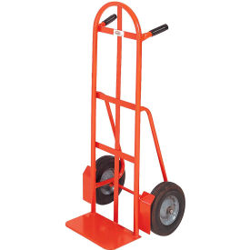 Curved Double Handle Hand Truck Semi-Pneumatic 500 Lb.