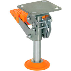Floor Lock with Polyurethane Foot Pad for 8" Casters