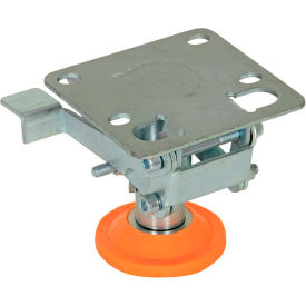 Floor Lock with Polyurethane Foot Pad for 3" Casters