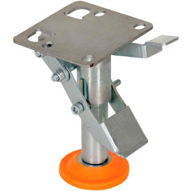 Floor Lock with Polyurethane Foot Pad for 4" Casters