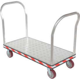 Aluminum Treadplate Deck Platform Truck 2 Handles 3600 Lb. Cap.