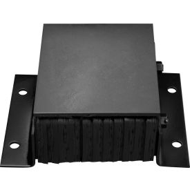 Steel Faced Dock Bumper, Rectangular 38Wx10H, Black
