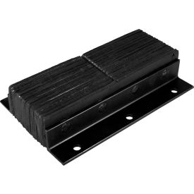 Heavy Duty Dock Bumper, Rectangular 13Wx24H, Black