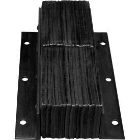 Heavy Duty Dock Bumper, Rectangular 13Wx20H, 6" Projection, Black