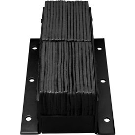 Heavy Duty Dock Bumper, Rectangular 13Wx20H, 8" Projection, Black