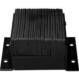 Ideal Warehouse Laminated Dock Bumper, Rectangular 38Wx10H, Black