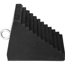 Rubber Wheel Chock 9-1/4"L x 6-1/2"W x 7"H