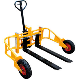 All Terrain Manual Pallet Jack, 2000 lb. Capacity, 65"W x 48"L Forks