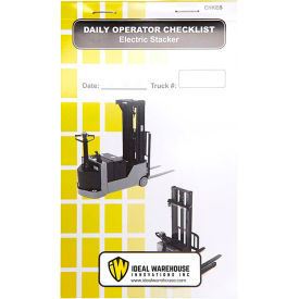 Replacement Checklist for Electric Stacker Checklist Caddy - Pack of 5