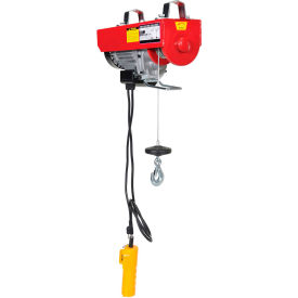 Mini-Electric Cable Hoist, Double Line Capacity 36' Lift, 30 FPM, 115V