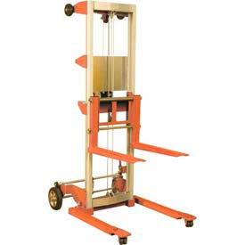 Hand Winch Lift Truck 400 Lb. 120" Lift Straddle Legs