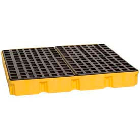 1635 4 Drum Modular Spill Platform Unit - Yellow with No Drain